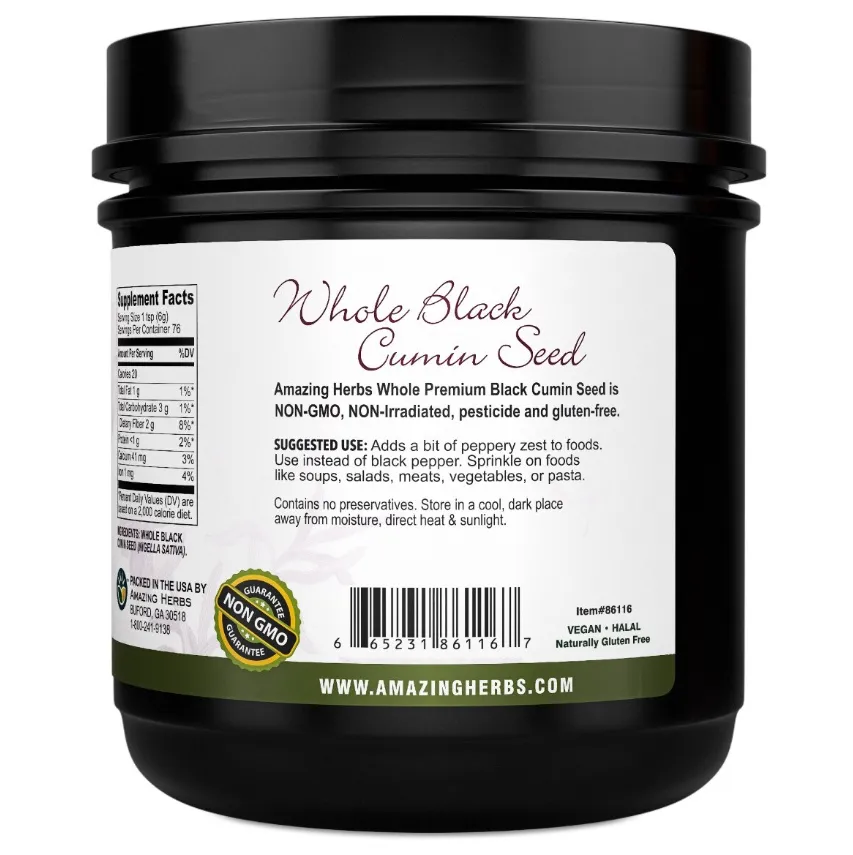 Black Seed WHOLE SEED - Jar 16oz - Image 3